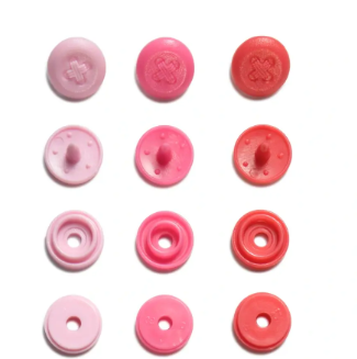 Druckknopf "Color Snaps Mini Annähoptik", Prym Love, rosa, 9mm